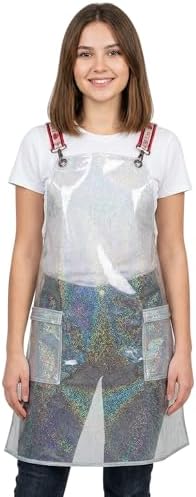 Ladybird Line 111 Clear Sparkling Waterproof Unisex Salon Apron by LadybirdLine