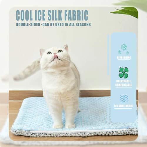 Two Uses'Cat Bed Mat, Self Warming&Cooling Cat Mat.12 * 20in.Hot/Cold Mat - Image 2