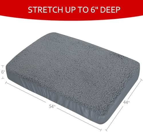 Dog Bed Covers 2 Pack Soft Plush Replacement Washable, 54x44 Inches - Image 6