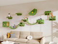 13-in-1 Cat Wall Shelves, Moon & Bridge Cat Wall Furniture by Homiflex