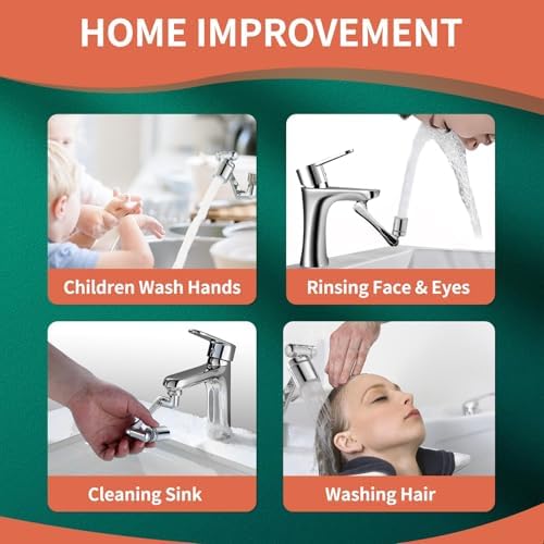 Patented CECEFIN Swivel Faucet Extender Sink Aerator NSF/ANSI 372 Standard - Image 6