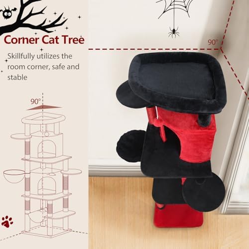 Globlazer 66in Gothic Corner Cat Tree - Image 2