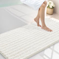 Smiry Bathroom Rugs 47X24, Extra Soft Rubber Backing Chenille Bath Mats by Smiry