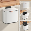 Mbillion 1.05 Gal White Hanging Stainless Steel Compost Bin by Mbillion