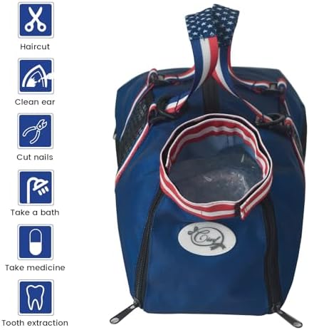 Cinf Cat Nail Clipping Cleaning Grooming Restraint Bag （Free Muzzle） No - Image 4