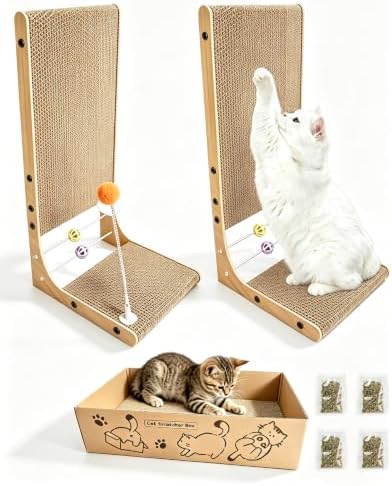 Value 3-Pack Cat Scratching Post, 3-in1 Cat Scratcher by Unknown