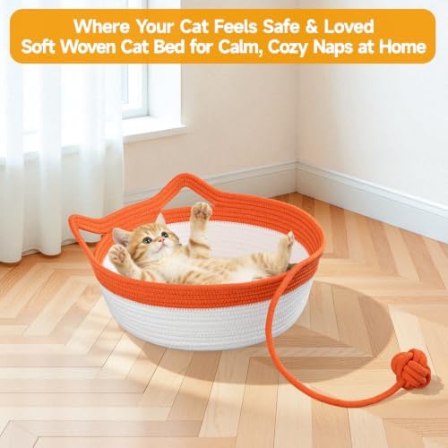 Cat Bed, Cotton Rope Instinct Basket - Image 5