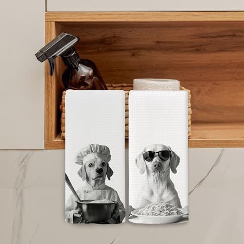 Dog Kitchen Towels Decor Set of 2 - Image 3