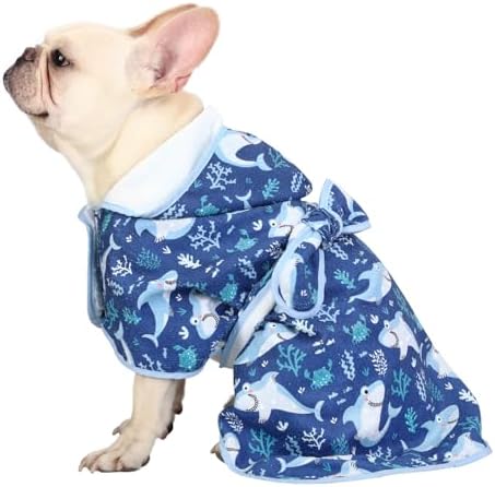 HDE Hooded Dog Bathrobe Quick Dry Towel Wrap by HDE