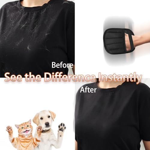 Pet Hair Removal Glove for Dogs and Cats, Washable Cat Grooming Brush - Image 4