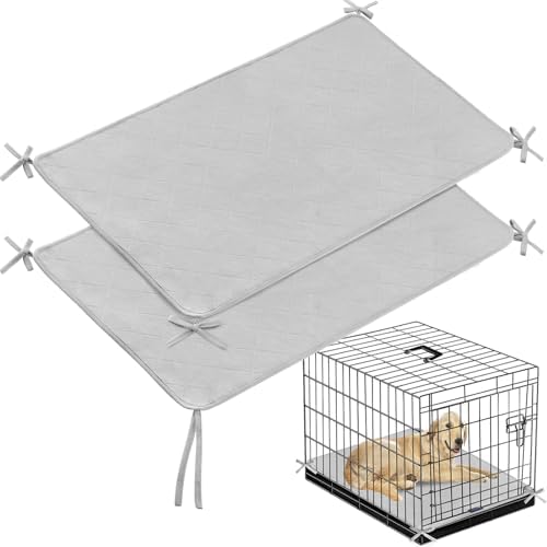 Waterproof Dog Crate Mat with Rope 2 Pack by Moonsea