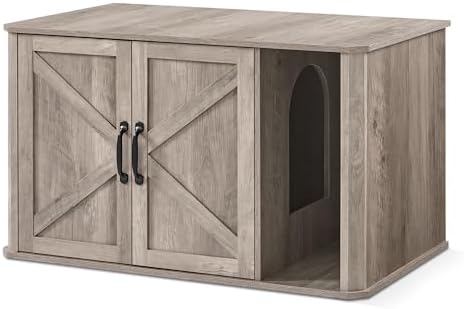 Feandrea Double Cat Litter Box Enclosure by FeandreabySONGMICSHOME