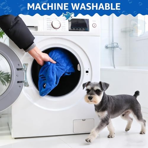 SCENEREAL Dog Bathrobe Fast Drying Towel Microfiber Dog Towel Robe - Image 4