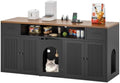 58" Cat Litter Box Enclosure for 2 Cats, Double Litter Box Furniture by AboutBrand