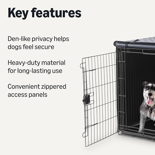Amazon Basics Dog Cage Cover for 48-inch Wire Crates, Heavy-Duty - Image 2