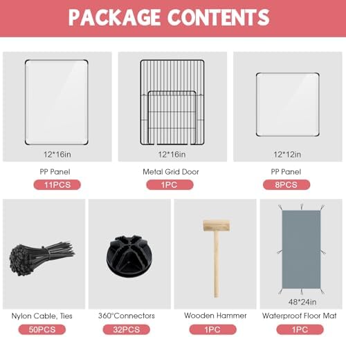 VISCOO 20 Panels Small Animals Playpen - Image 2
