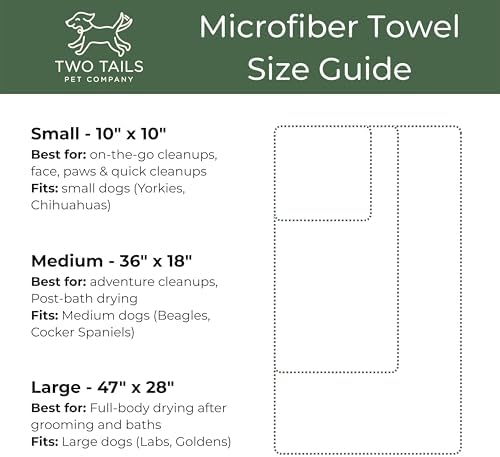 Two Tails Quick-Dry, Gromming Microfiber Dog Bath Towel - Image 3