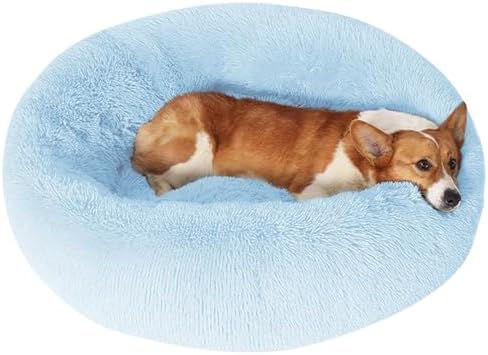 JOLLYVOGUE Dog Beds Large Sized Dog, 36 inches Calming Soft Anti-Anxiety Donut by JOLLYVOGUE
