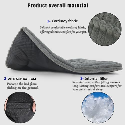 Dog Beds Crate Pad for Medium to Large Dogs Ultra Soft Dog Mat for Crate or - Image 5