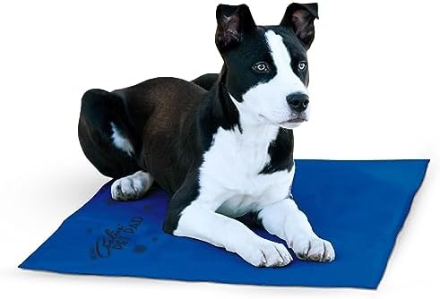K&H Dog Cooling Mat, Coolin' Pet Pad, Large 36x20in Chill Blue by KHPetProducts