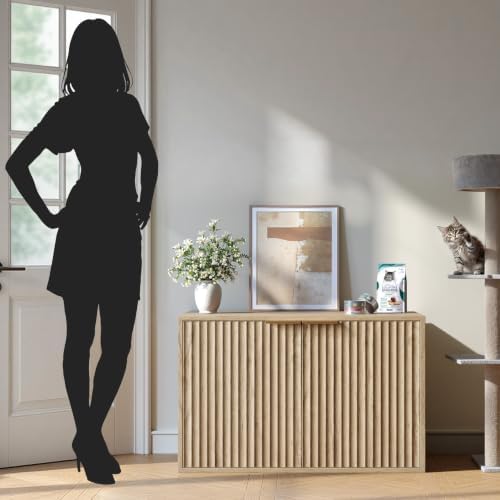 Evermagin 31.5" Cat Litter Box Enclosure Furniture - Image 2