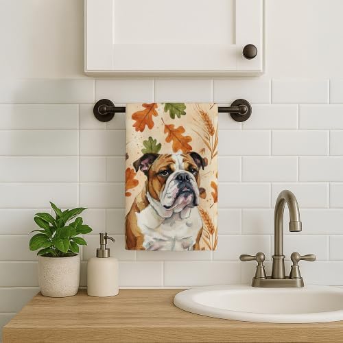 Caroline's Treasures English Bulldog Dogs Kitchen Towel 15x25 - Image 2