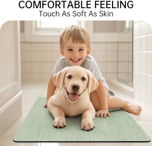 Mecko Bath Mat Ultra Thin Sage Green - Image 5