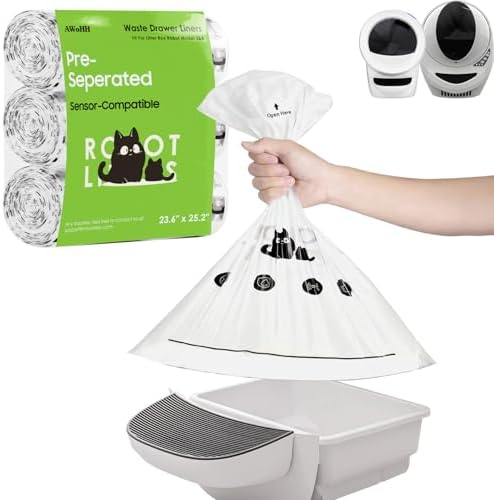 90 Pack Cat Litter Box Robot Model 5/4/3 Waste Bags, Tear Resistant, by Unknown