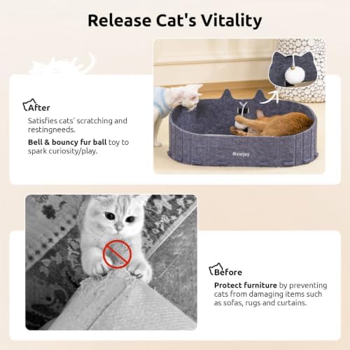 Cat Scratcher Bed for Indoor Cats Cardboard Cat Scratch Couch - Image 6