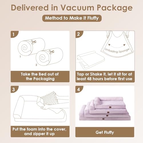 EHEYCIGA Orthopedic Dog Bed, Medium Memory Foam Dog Bed - Image 6