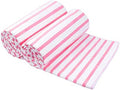 JML Microfiber Bath Towels Set, 2 Pack, Stripe Pink by JML