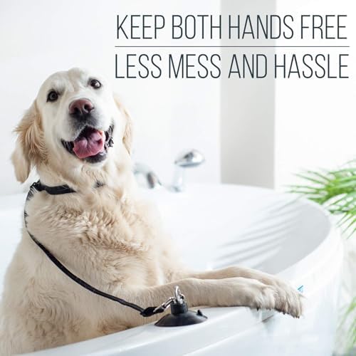AYNEFY Dog Bath Tether Suction Cup, Pet Bathing Grooming Shower Restraint - Image 2