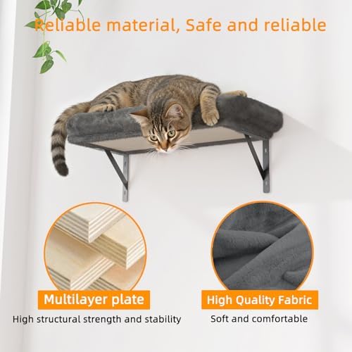 Cat Wall Shelves 5-Piece Set, Cat Walls Furniture - Image 4