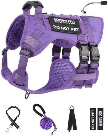 No Pull Tactical Dog Harness Small Sized Dog, Service Dog Vest - Image 7