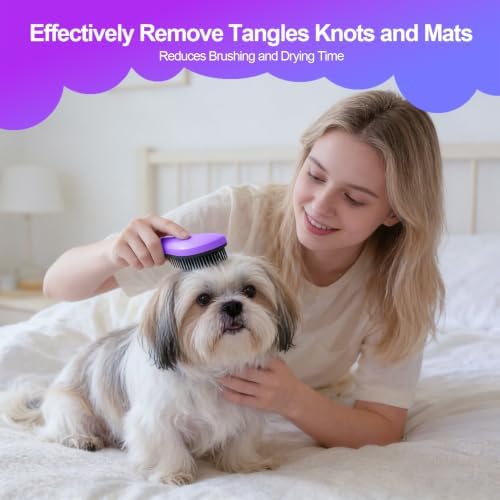 Small Dog Brush, Skin-friendly Soft Bristles - Image 7