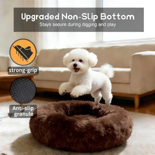 Comfort Donut Dog Bed for Small Dogs, Cat Bed & Pet Bed for Indoor Use - Image 3