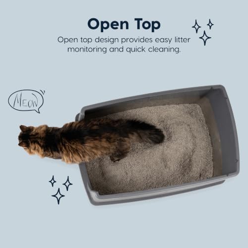 IRIS USA XXL Stainless Steel Litter Box Enclosed High Sided - Image 4
