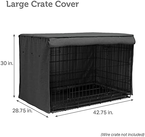 Friends Forever Metal Dog Crate Cover 42 inch- 42.8" L x 28.8" W x 30" H - Image 6