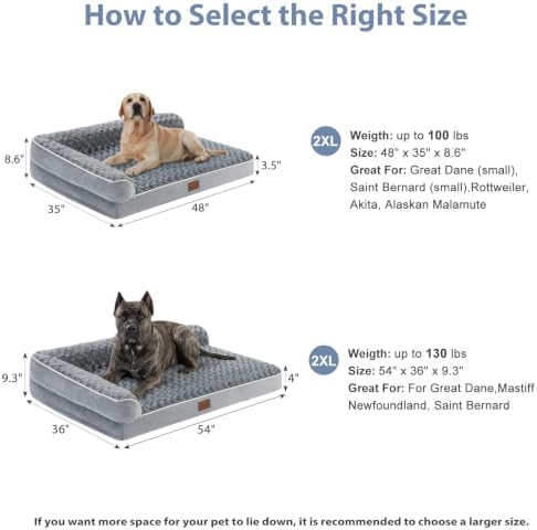 BFPETHOME Orthopedic Washable Dog Bed, Sleeping Couch - Image 2