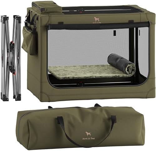 Noah & Paw XL Collapsible Dog Crate, Soft Large Dog Crate 900D Oxford by NoahPaw