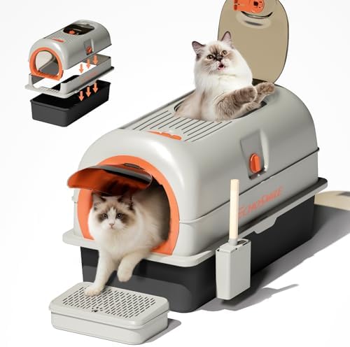 EchoSmile Stainless Steel Cat Litter Box by EchoSmile