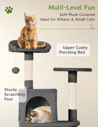 Aotaide 68in Cat Tower with 8 Scratching Posts & Hammock - Image 4