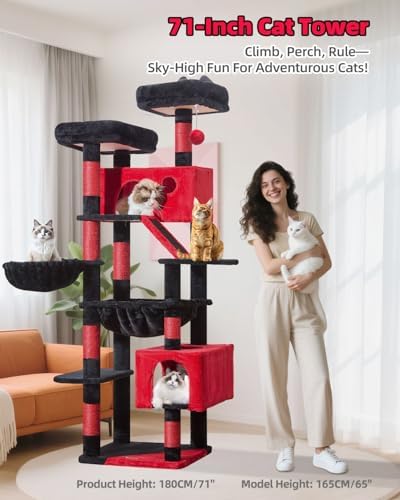 Taoqimiao Gothic Cat Tree, 71 in Extra Large Cat Tower - Image 7