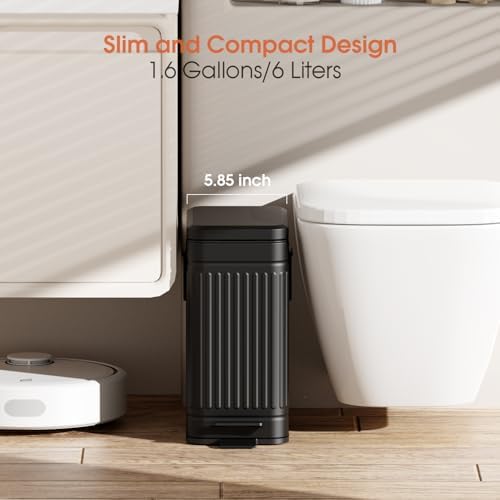 Small Trash Can with Lid, 1.6 Gal Dog Poop Trash Can - Image 7
