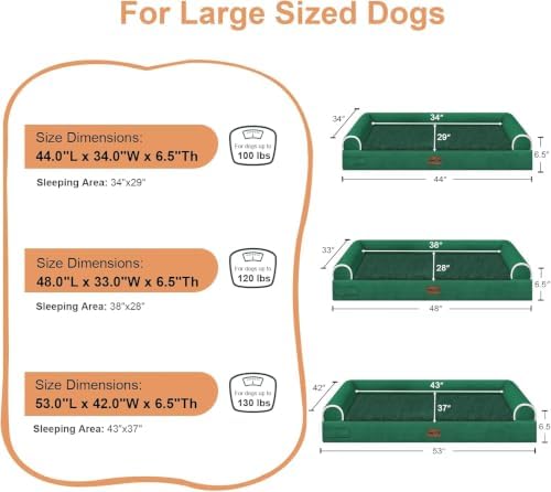 NANUYA Orthopedic Dog Bed for XX-Large Dogs, 44 x 34 Inch - Image 6