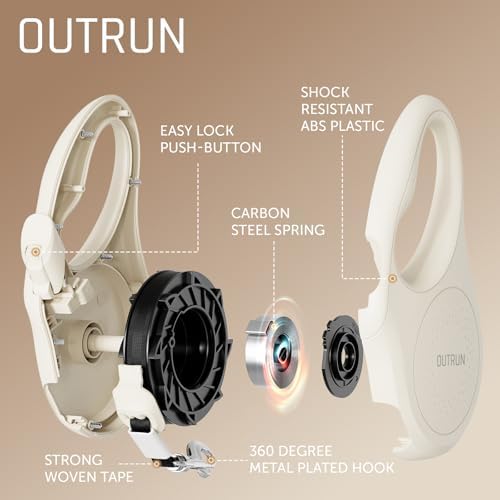 OUTRUN Retractable Dog Leash 16 FT Tape, No Tangle - Image 2