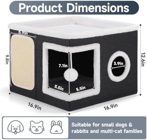 Shikha Cat House Bed for Indoor Cats - Image 2