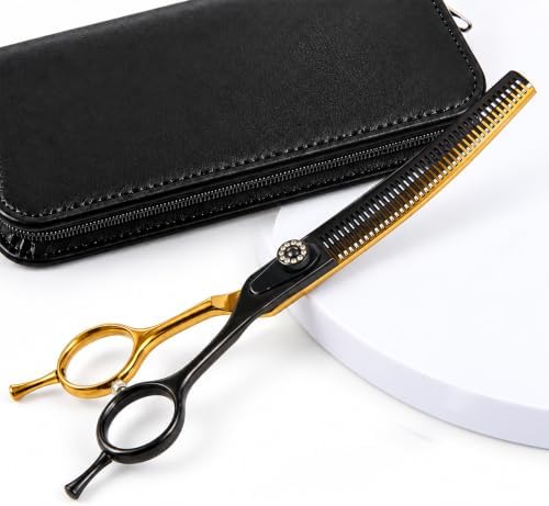 7" Curved Fluffer Dog Grooming Scissors, 43Teeth Piano Shape by Scissors-Haircutting