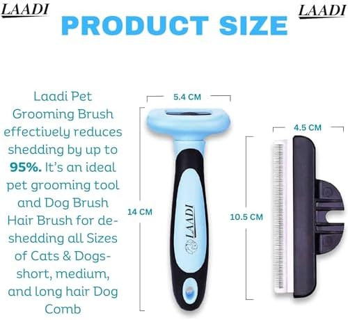 LAADI Deshedding Tool for Dogs and Cats - Image 2