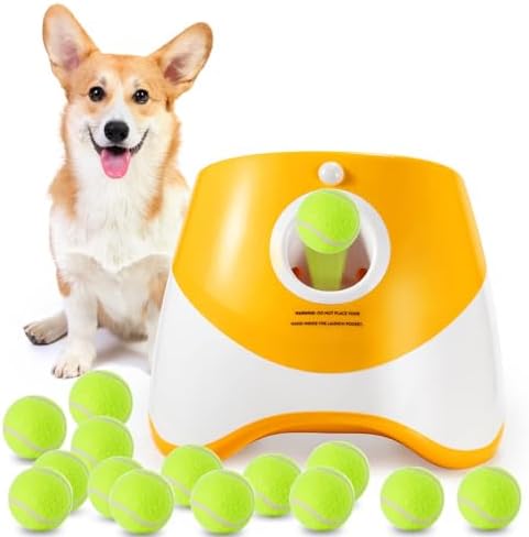 MEKAPLE Automatic Dog Ball Launcher, Dog Ball Thrower by Unknown